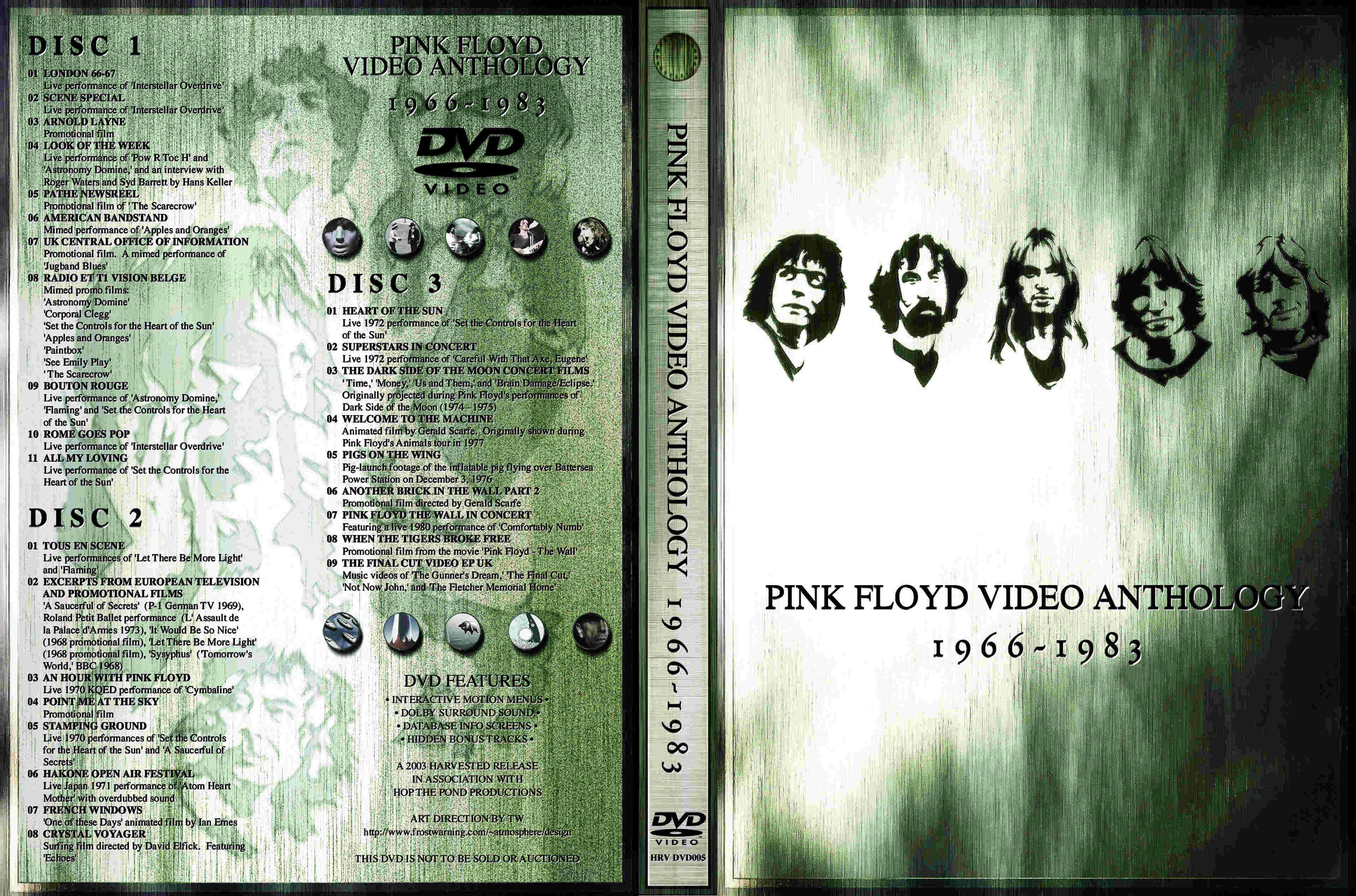 Pink Floyd Video Anthology 1966 1983 : Front